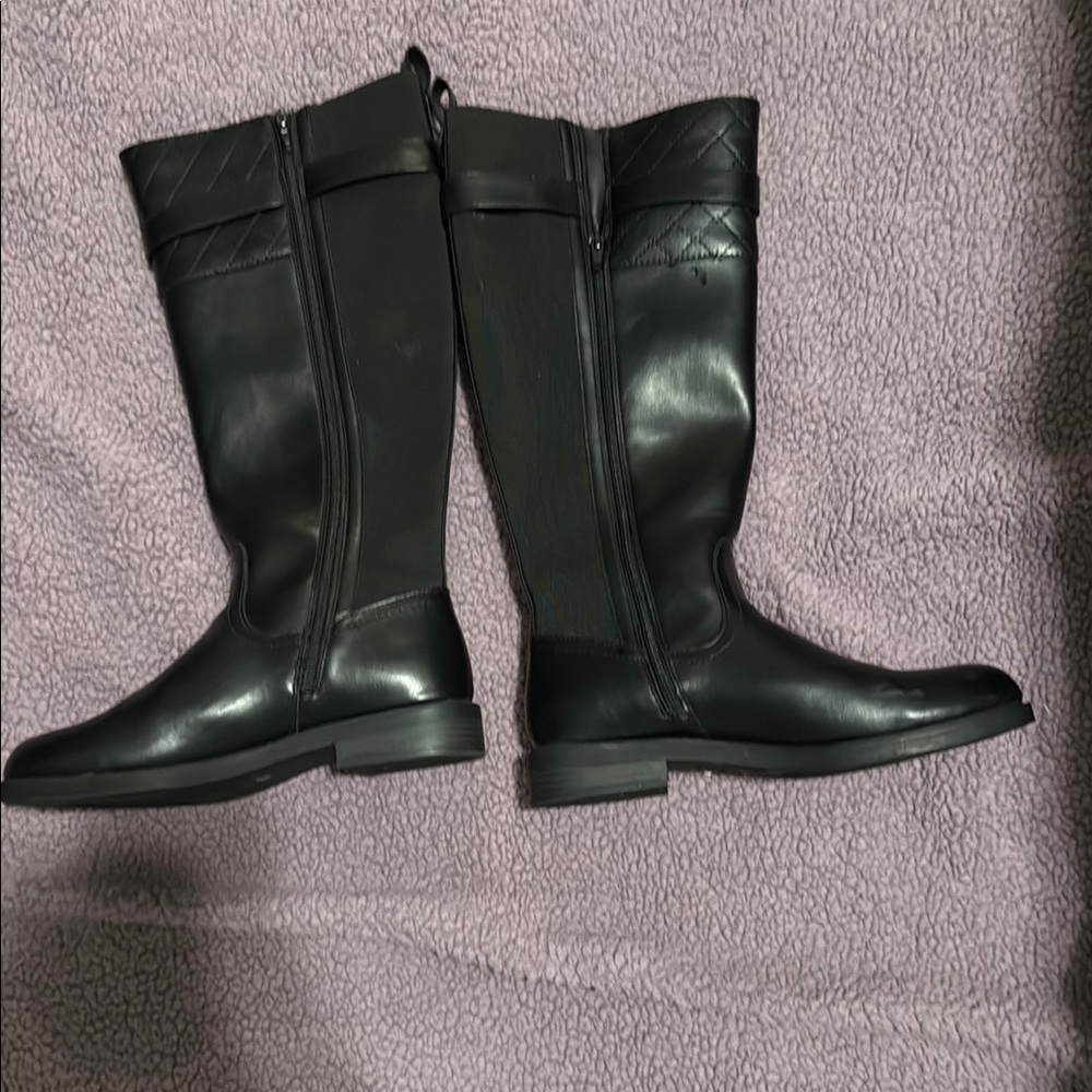 St. John's Bay Black Over the Knee Boots Timeless Design